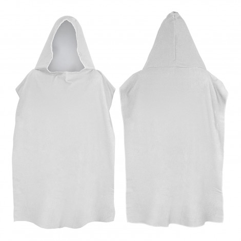 Adult Hooded Towel 117466 | White Overlocking