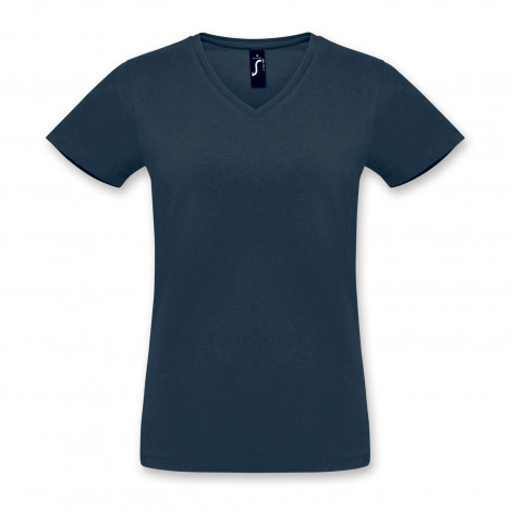 SOLS Imperial Womens V Neck T-Shirt 118083 | French Navy