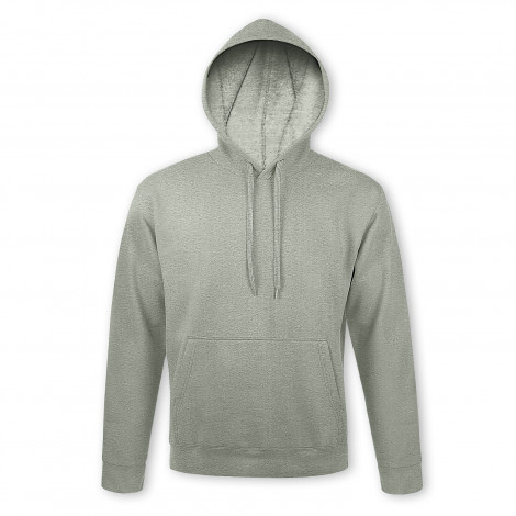 SOLS Snake Hooded Sweatshirt 118084 | Grey Melange