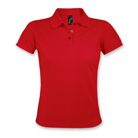 SOLS Prime Womens Polo Shirt 118088 | Red