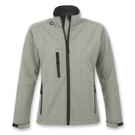 SOLS Roxy Womens Softshell Jacket 118090 | Grey Melange