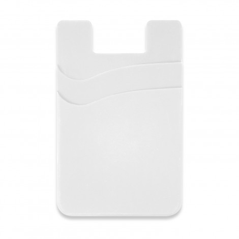 Dual Silicone Phone Wallet 118530 | White