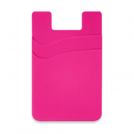 Dual Silicone Phone Wallet 118530 | Pink