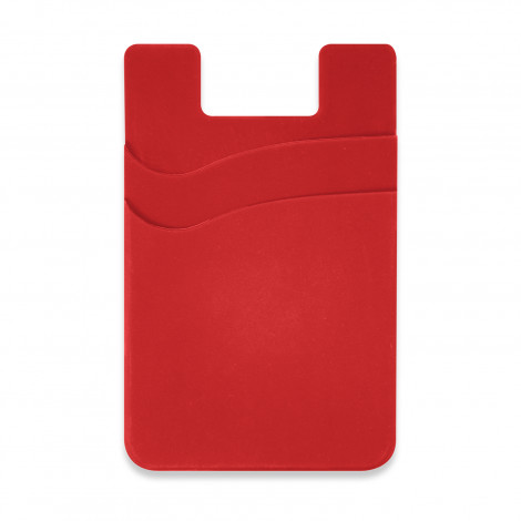 Dual Silicone Phone Wallet 118530 | Red