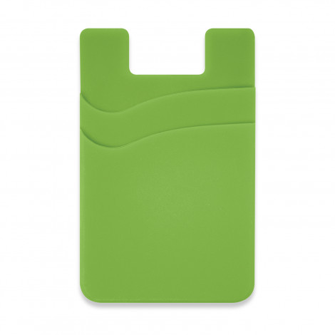 Dual Silicone Phone Wallet 118530 | Bright Green