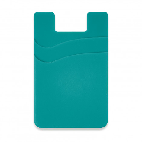 Dual Silicone Phone Wallet 118530 | Teal