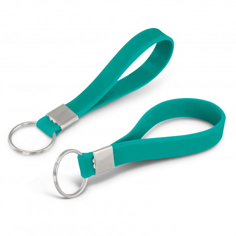 Silicone Key Ring 118532 | Teal