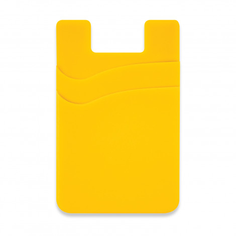 Dual Silicone Phone Wallet - Full Colour 118674 | Yellow