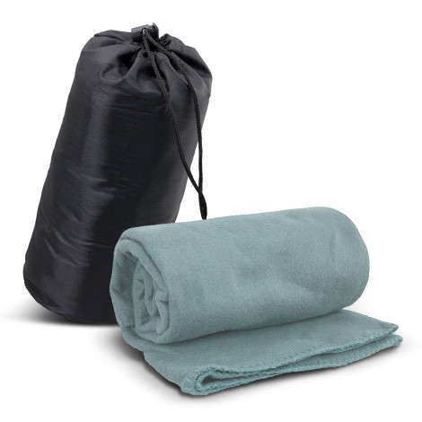 Glasgow Fleece Blanket in Carry Bag 119417 | Grey