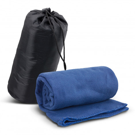Glasgow Fleece Blanket in Carry Bag 119417 | Royal Blue