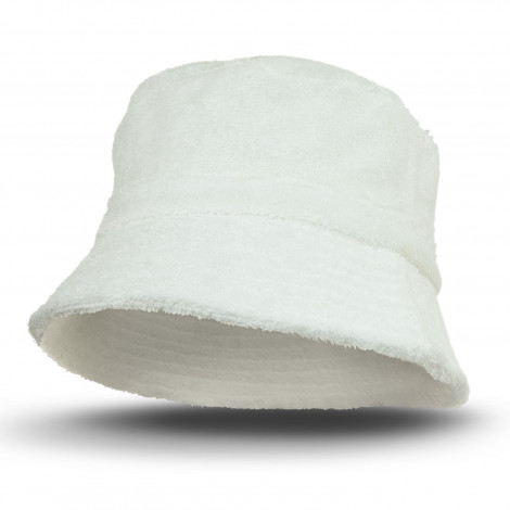 Bondi Terry Towelling Bucket Hat 119456 | White