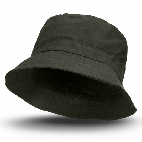 Oilskin Bucket Hat 119577 | Dark Olive