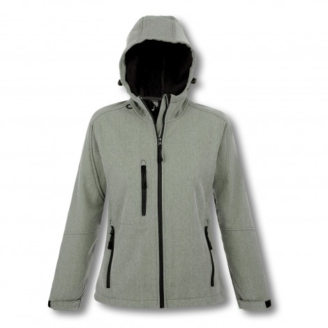 Sols Replay Womens Softshell Jacket 120007 | Grey Melange