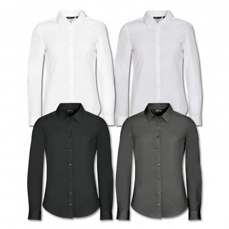 SOLS Blake Womens Long Sleeve Shirt 120015 | Colour Range