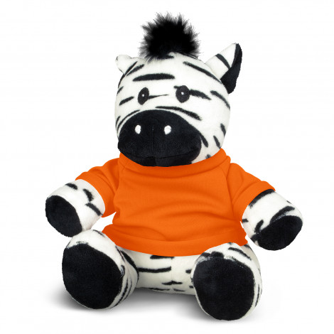Zebra Plush Toy 120189 | Orange