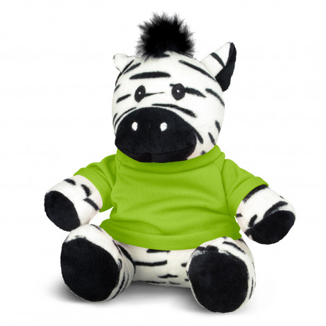 Zebra Plush Toy 120189 | Bright Green