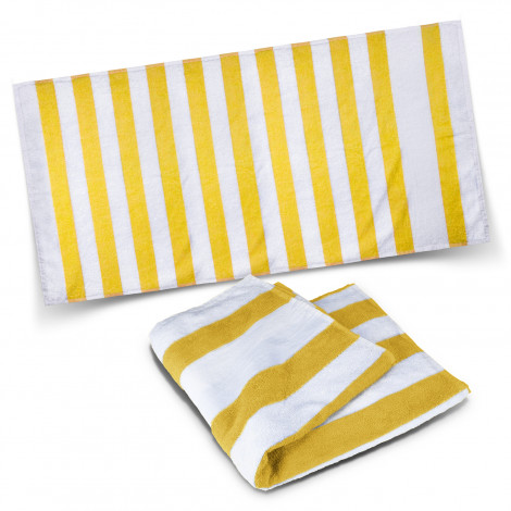 Esplanade Beach Towel 120248 | White/Yellow