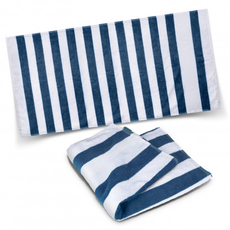 Esplanade Beach Towel 120248 | White/Navy