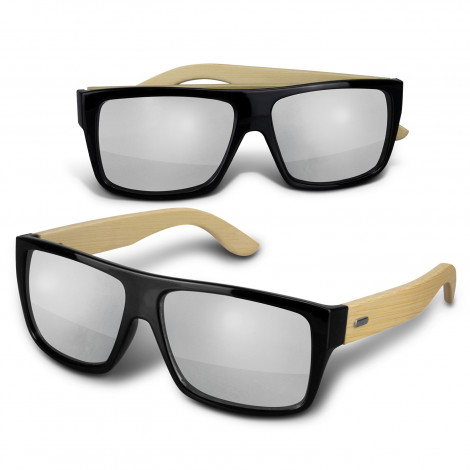 Maui Mirror Lens Sunglasses - Bamboo 120341