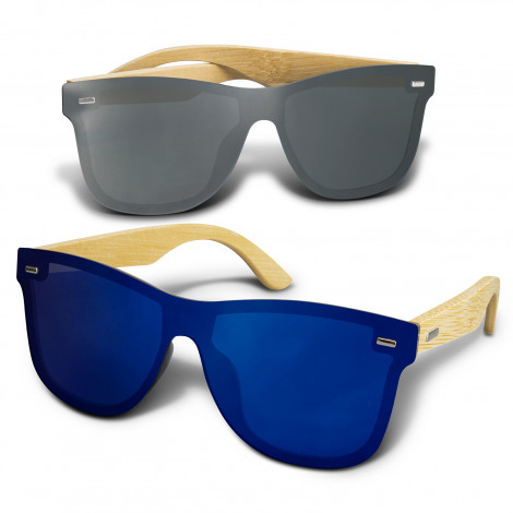 Ryder Mirror Lens Sunglasses - Bamboo 120343