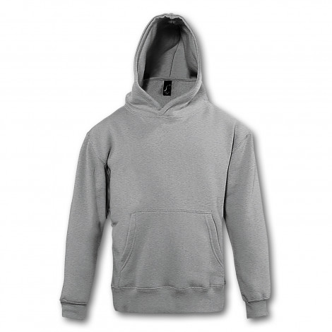 SOLS Slam Kids Hooded Sweatshirt 120671 | Grey Melange