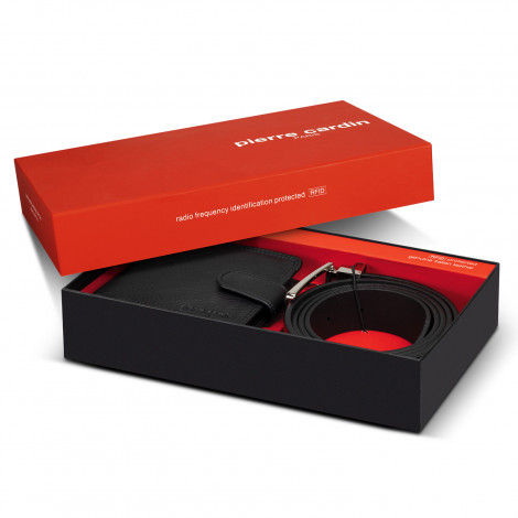 Pierre Cardin Leather Wallet  Belt Gift Set 121124 | Gift Box