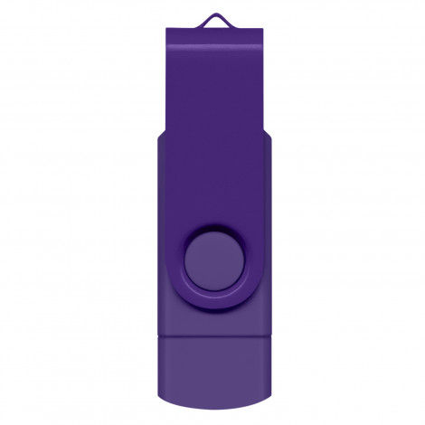 Helix 8GB Dual Flash Drive 121402 | Purple