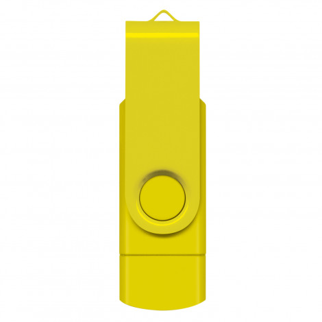 Helix 8GB Dual Flash Drive 121402 | Yellow