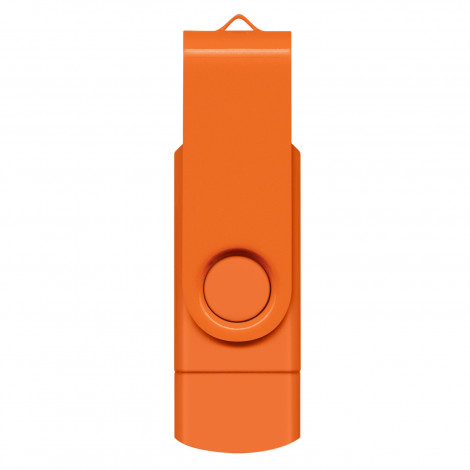 Helix 8GB Dual Flash Drive 121402 | Orange