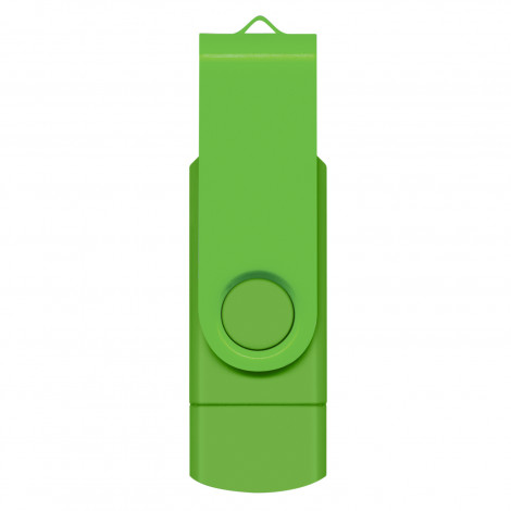 Helix 8GB Dual Flash Drive 121402 | Bright Green