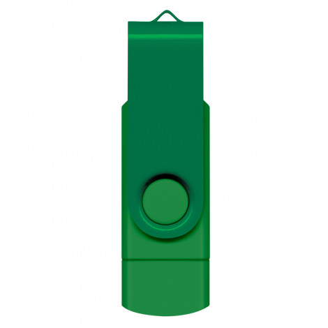 Helix 8GB Dual Flash Drive 121402 | Dark Green