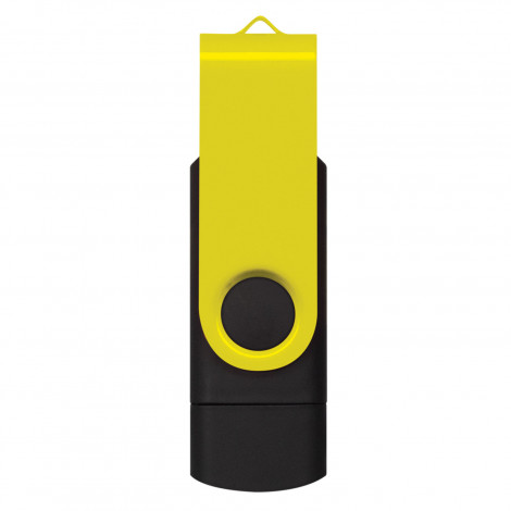 Helix 16GB Dual Flash Drive 121403 | Yellow