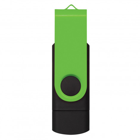 Helix 16GB Dual Flash Drive 121403 | Bright Green