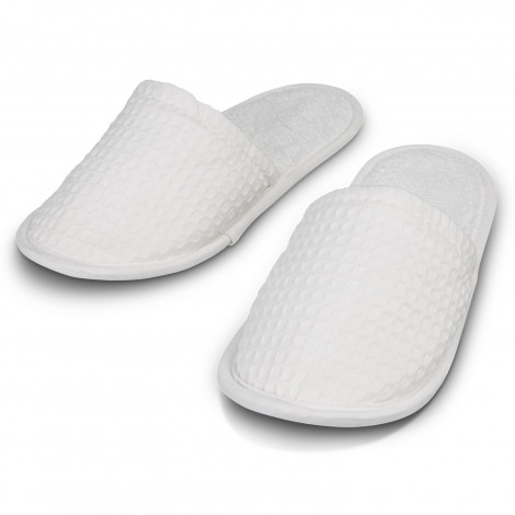 Rochester Waffle Slippers 121433 | White