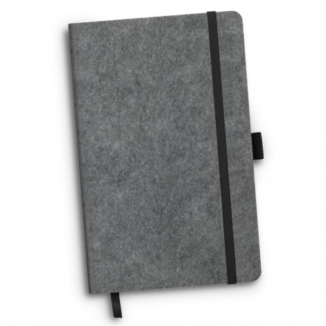 RPET Felt Hard Cover Notebook 121842 | Grey