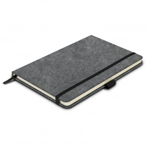 RPET Felt Hard Cover Notebook 121842 | Grey - Front