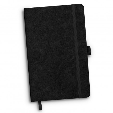 RPET Felt Hard Cover Notebook 121842 | Black