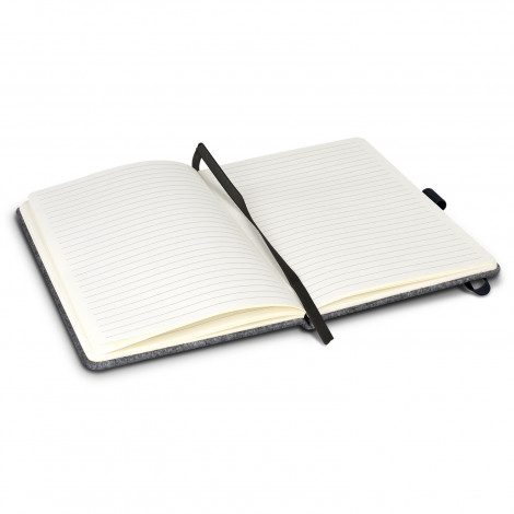 RPET Felt Hard Cover Notebook 121842 | Open