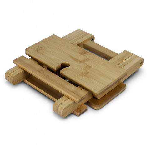 NATURA Bamboo Folding Wine Table 122273 | Compact