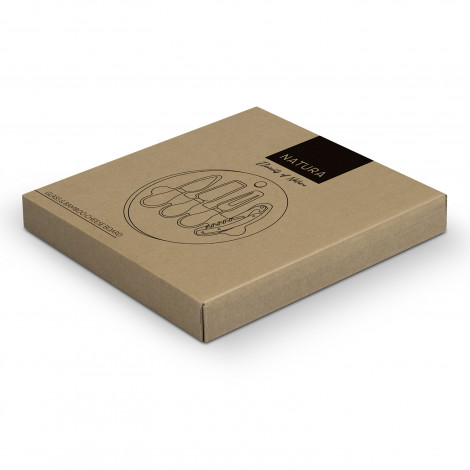NATURA Glass & Bamboo Cheese Board 122342 | Gift Box