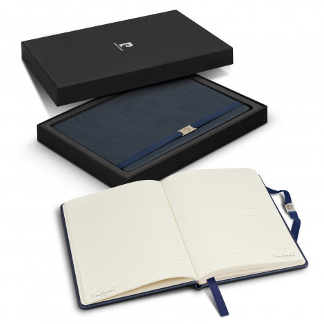 Pierre Cardin Novelle Notebook Gift Set 122399 | Navy - Back