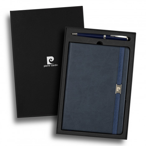 Pierre Cardin Novelle Notebook and Pen Gift 122400 | Navy
