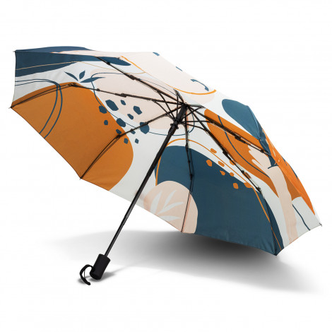 Full Colour Compact Umbrella 122422 | Open