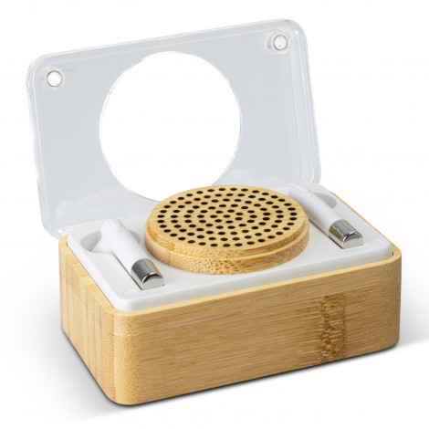 Bamboo Wireless Speaker & Earbud Set 122475 | Open