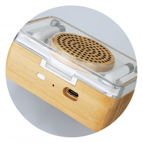 Bamboo Wireless Speaker & Earbud Set 122475 | Detail