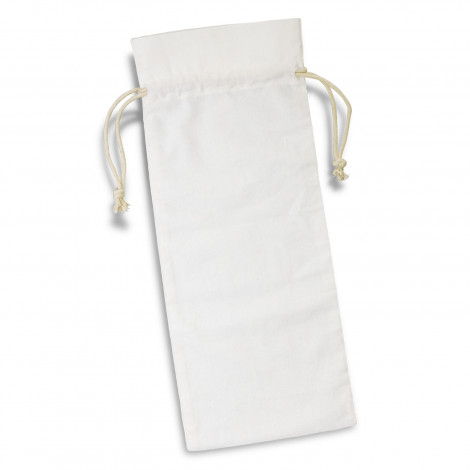 Cotton Wine Drawstring Bag 123019 | White