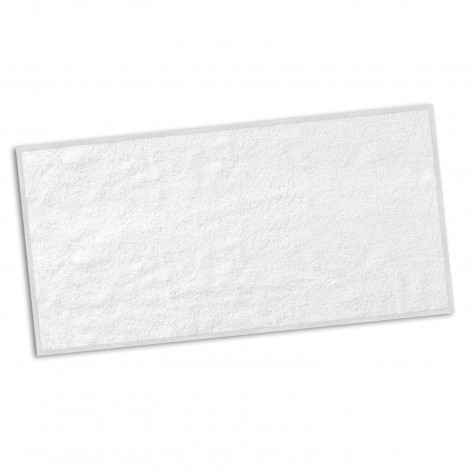 Sports Fit Towel - Full Colour 123078 | White - Back