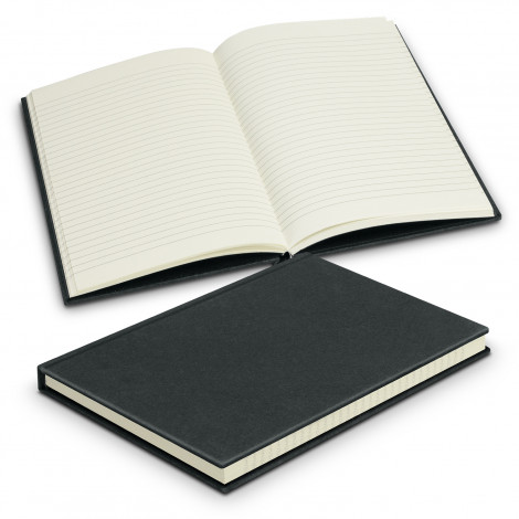 Recycled Cotton Hard Cover Notebook 123146 | Black