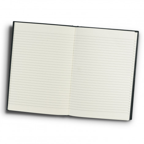 Recycled Cotton Hard Cover Notebook 123146 | Back - Open