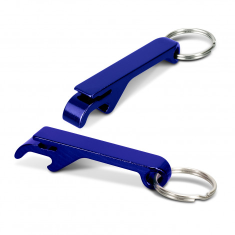 Snappy Metal Bottle Opener Key Ring 123584 | Dark Blue